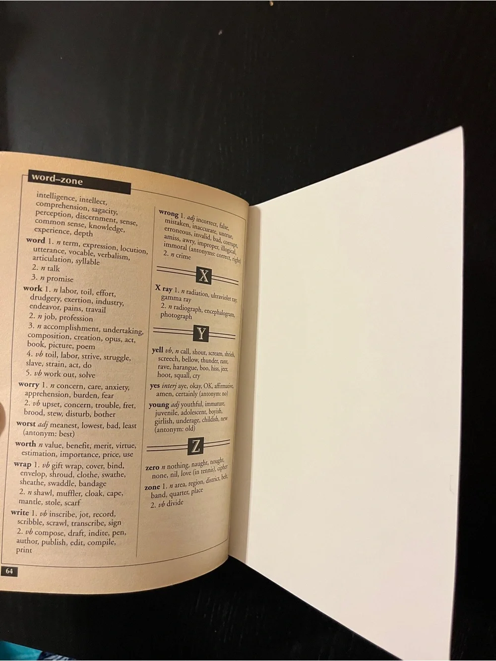 Scholastic Pocket Thesaurus Special Abridged Edition Paperback Book